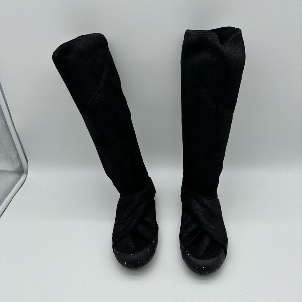 Vibram Furoshiki Shearling Knee High Black Boots - Picture 2 of 14